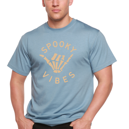 Spooky Vibes Men's Bamboo Viscose/Organic Cotton Short Sleeve Graphic T-Shirt