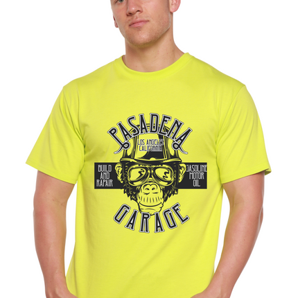 Pasadena Garage Men's Bamboo Viscose/Organic Cotton Short Sleeve Graphic T-Shirt