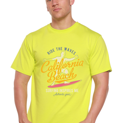 California Beach Men's Bamboo Viscose/Organic Cotton Short Sleeve Graphic T-Shirt