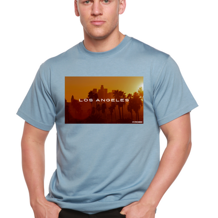 Los Angeles Unisex Bamboo Viscose/Organic Cotton Short Sleeve Graphic T-Shirt