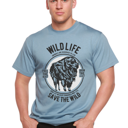 Wild Life Spun Bamboo® Men's Bamboo Viscose/Organic Cotton Short Sleeve Graphic T-Shirt