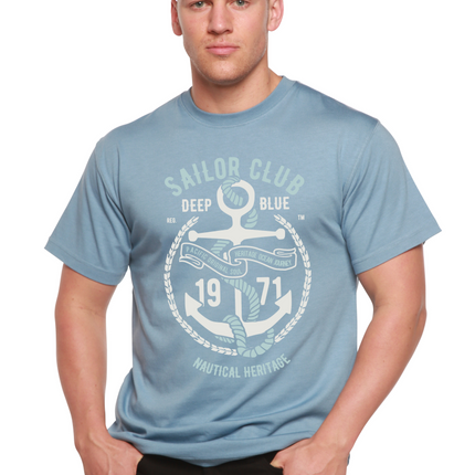 Sailor Club Spun Bamboo® Men's Bamboo Viscose/Organic Cotton Short Sleeve Graphic T-Shirt