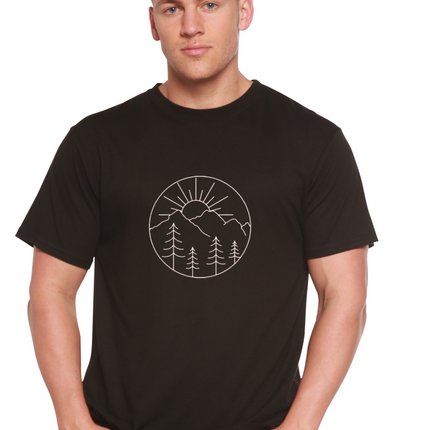 Nature Lover Hike Men's Bamboo Viscose/Organic Cotton Short Sleeve Graphic T-Shirt