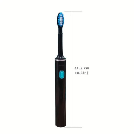 Sonic Electric Toothbrush – 6 Brush Heads, 3 Modes, AA Battery, IPX7 Waterproof