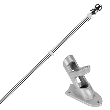 6Ft Stainless Steel Wall Mounted Flag Pole
