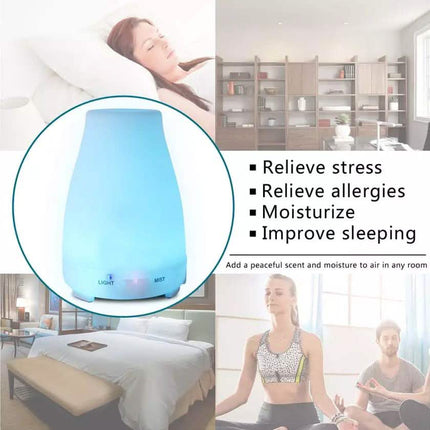 7 Color LED 200ML Ultrasonic Essential Oil Aroma Diffuser and Humidifier with Remote