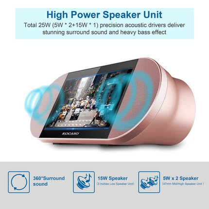 7-Inch Touch Screen Android Tablet PC with Wireless Speaker