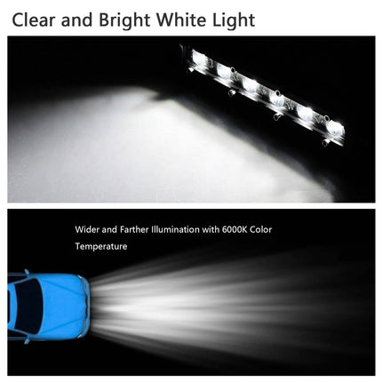7" LED Light Bar Single Row Offroad Spot Lights