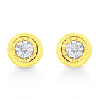 Yellow.Sterling Silver / 0.1 / Circle Shape