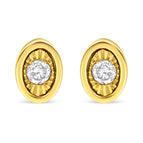 Yellow.Sterling Silver / 0.1 / Oval Shape