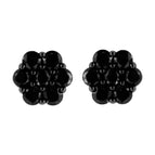 White.Sterling Silver / 4 / Black Diamond
