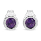 White.Sterling Silver / Purple Amethyst