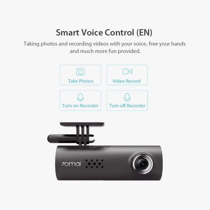 70mai Smart Dash Cam - 1S Car DVR 1080P HD Night Vision Voice Control