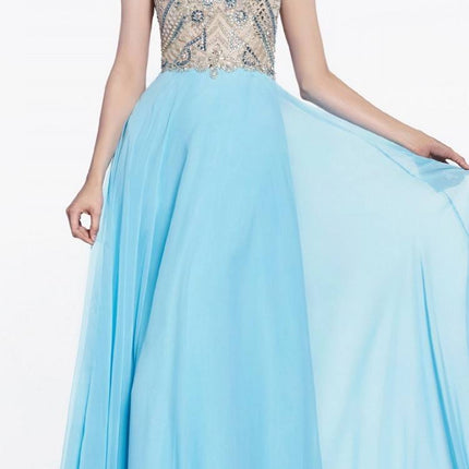 Cinderella Divine 71190 Long Dress Beaded Top Open Back