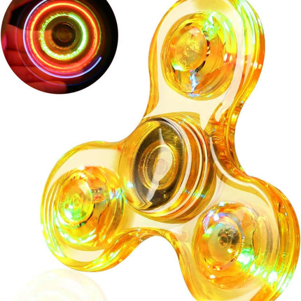 3-Pack: LED Fidget Spinner – Light Up Spin and Glow in the Dark Sensory Toy