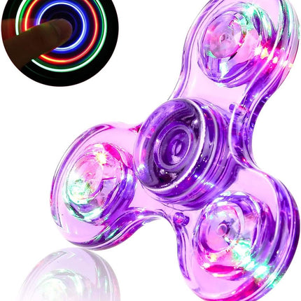 3-Pack: LED Fidget Spinner – Light Up Spin and Glow in the Dark Sensory Toy