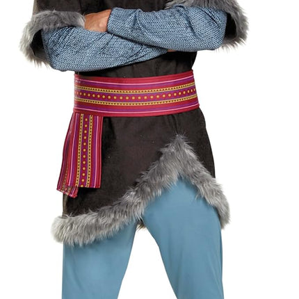 Kristoff Costume for Adults, Disney Frozen Men's Tunic with Hat, Belt and Pants and Boot Covers
