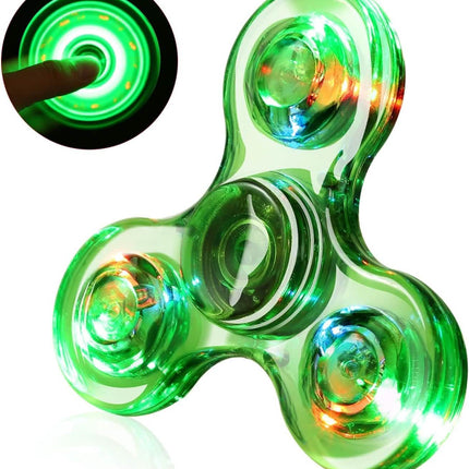 3-Pack: LED Fidget Spinner – Light Up Spin and Glow in the Dark Sensory Toy