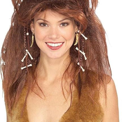 Brown Cavewoman Wig With Headband
