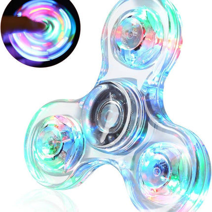 3-Pack: LED Fidget Spinner – Light Up Spin and Glow in the Dark Sensory Toy