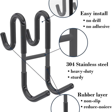 Rust-Resistant Door Mount Shower Hook – Strong Multifunctional Hanging Hook