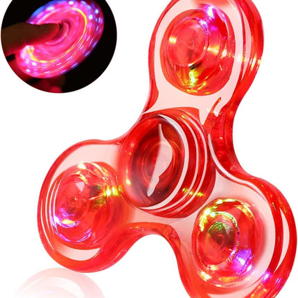 3-Pack: LED Fidget Spinner – Light Up Spin and Glow in the Dark Sensory Toy