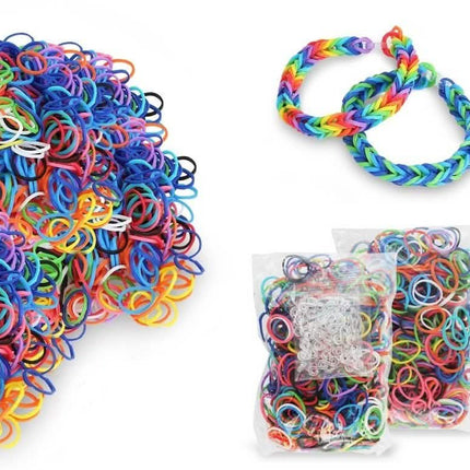 2504-Piece Set: Colorful Silicone Loom Bandz with Tools