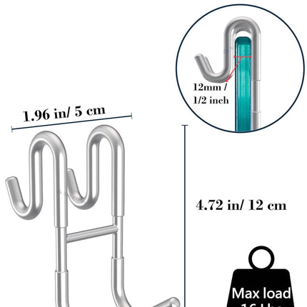 Rust-Resistant Door Mount Shower Hook – Strong Multifunctional Hanging Hook