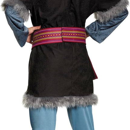 Kristoff Costume for Adults, Disney Frozen Men's Tunic with Hat, Belt and Pants and Boot Covers