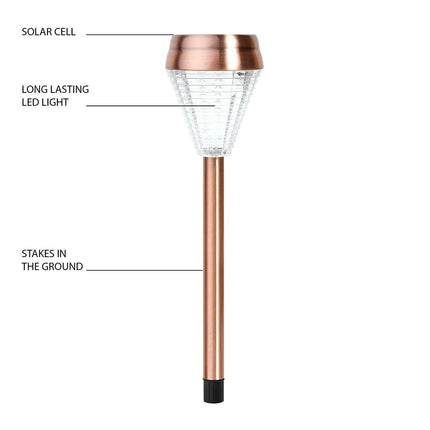 6-Pack: EcoThink Outdoor Solar LED Pathway Light