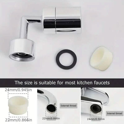 720° Rotating Faucet Extender for Kitchen and Bathroom