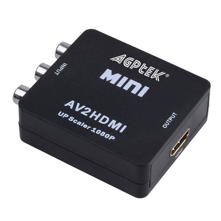 720p 1080p AGPtek Mini Composite AV CVBS 3RCA to HDMI Video Converter Adapter