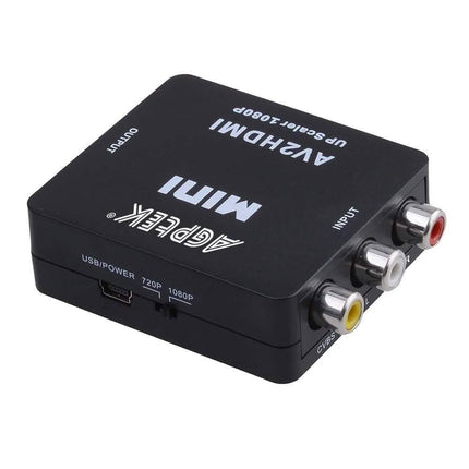 720p 1080p AGPtek Mini Composite AV CVBS 3RCA to HDMI Video Converter Adapter