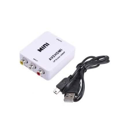 720p 1080p Upscaler Mini Composite AV CVBS 3RCA to HDMI Video Converter Adapter