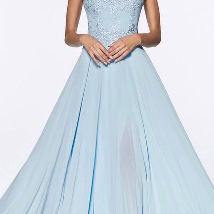 Cinderella Divine 7258W Off The Shoulder Long  Gown