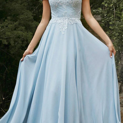 Cinderella Divine 7258 Off The Shoulder Long Gown