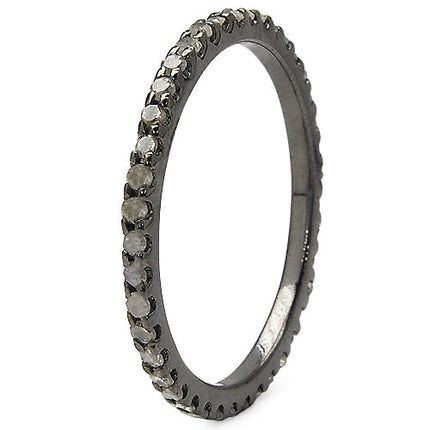 0.60 Carat Genuine TLB Diamond .925 Sterling Silver Ring