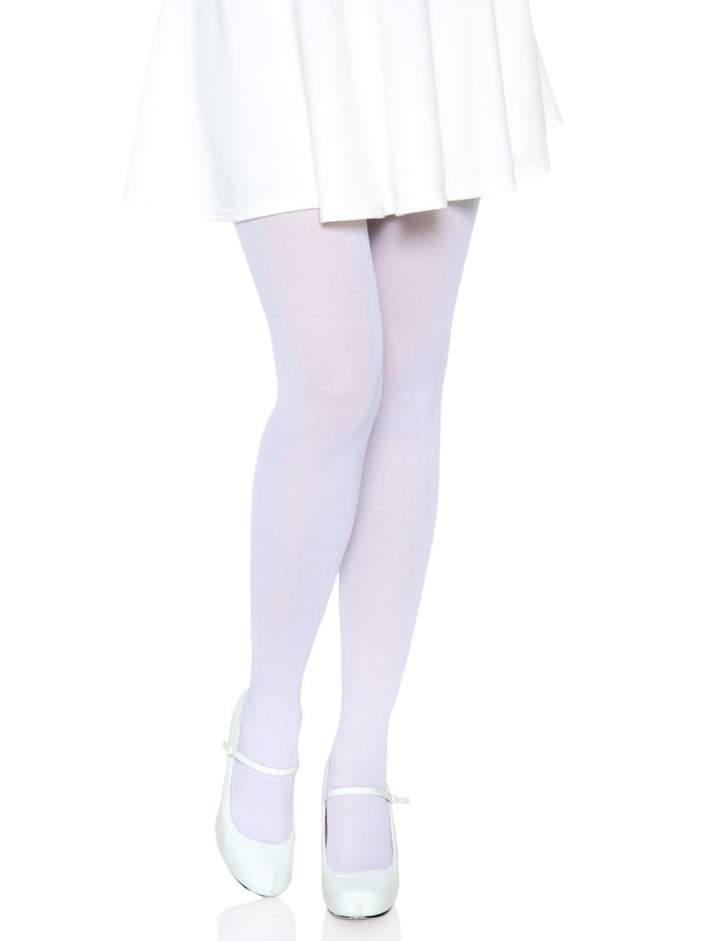 Nylon Tights - White - O/S