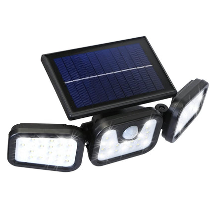 74 LEDs 3 Adjustable Solar Head Motion Sensor Flood Light
