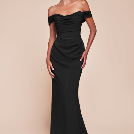 Ladivine 7433 Dress Versatile Tie Chiffon Strapless Bridesmaid Dress