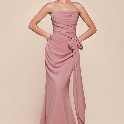 Ladivine 7433 Dress Versatile Tie Chiffon Strapless Dress