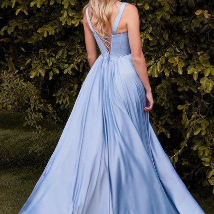 Ladivine 7447 Dress A-Line Soft Satin Gown