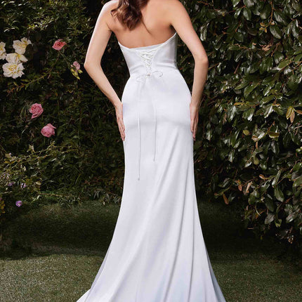 Ladivine 7451W Dress Satin Strapless Bridal Gown