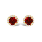 Yellow.Gold / 0.16 / Red Garnet