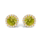 Yellow.Gold / 0.16 / Green Peridot