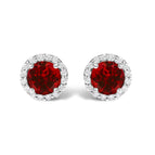 White.Gold / 0.16 / Red Garnet