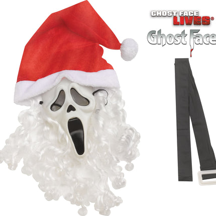 Pub Crawl Santa Ghost Face Scream Adult Costume Plus Size