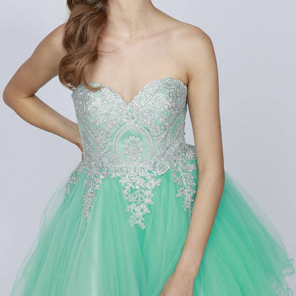 CLEARANCE - Juliet 762 Sweetheart Neckline Poofy Short Dress (Size M)