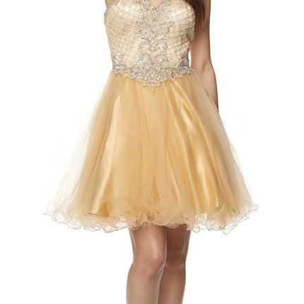 Juliet 778 Sweetheart Neckline Corset Back Dress