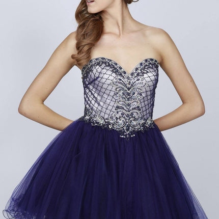 Juliet 778 Sweetheart Neckline Corset Back Dress